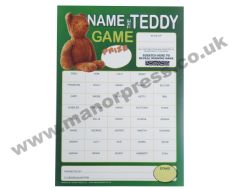 NAME THE TEDDY SCRATCH CARDS - 1 PACKET